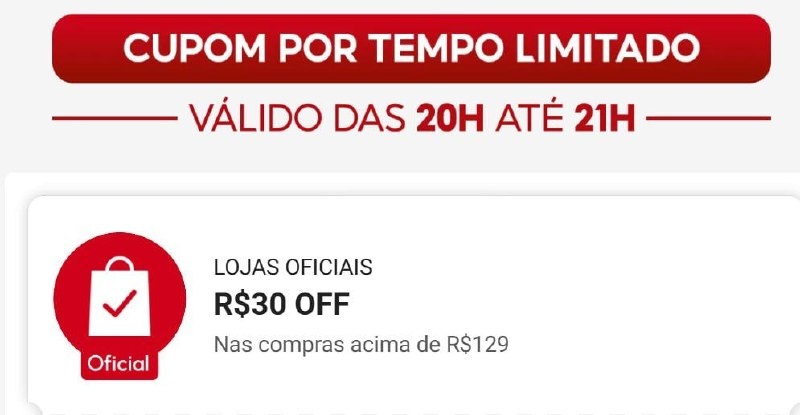 Novo Cupom Shopee