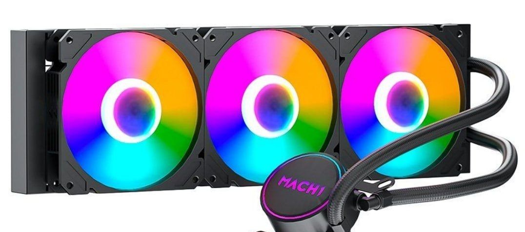 Water Cooler MACH1 Logic, RGB, 360mm, AMD e Intel, Preto - GK360