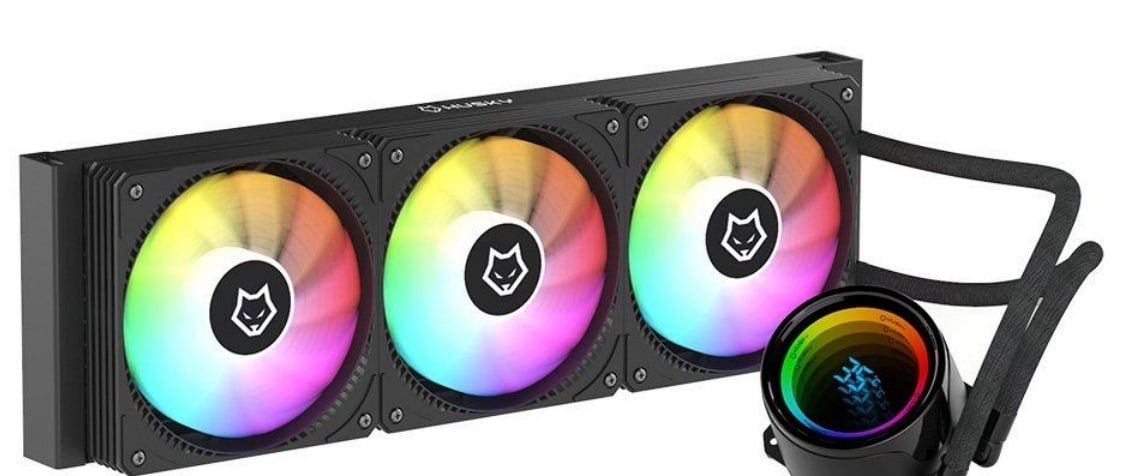 Water Cooler Husky Glacier, Iluminação ARGB, 360mm, AMD e Intel, Preto - HWT700PT
