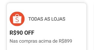 Novo Cupom Shopee