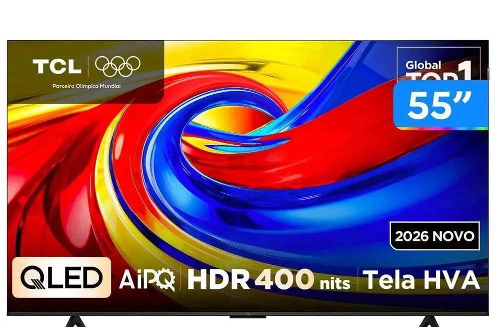 Smart TV 55 TCL 4K UHD QLED 55P7L Google TV 2026