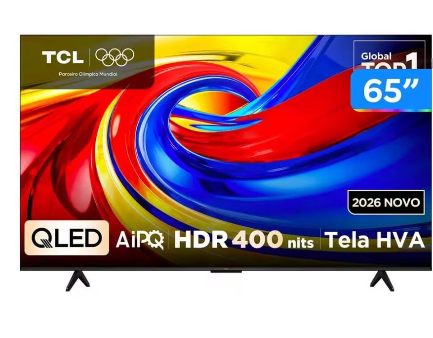 AliExpress NO BRASIL -  Smart TV  65 TCL 4K UHD QLED 65P7l with Google TV 2026