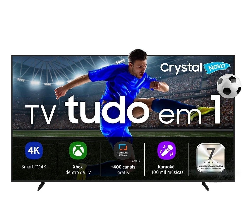Samsung Smart TV 50 Crystal UHD 4K U8600F 2025, Xbox Cloud Gaming, Canais Gratuitos, Alexa
