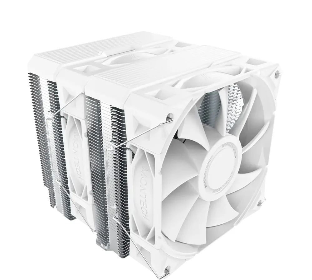 Air Cooler Montech NX600, Dual Tower, 120mm, Intel e AMD, Branco - NX600W