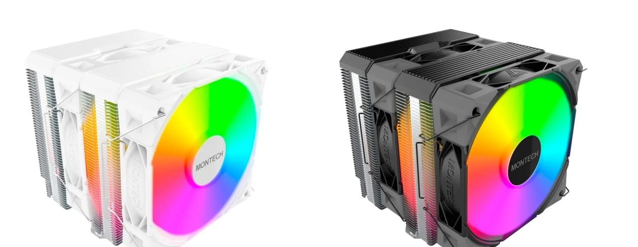 Air Cooler Montech NX600, ARGB, Dual Tower, 120mm, Intel e AMD - NX600ARGBB