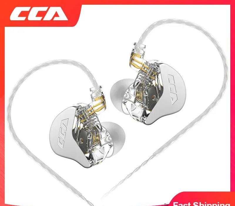 3x Unidades CCA CRA Hanging In Ear Wired HiFi Headset Adicione 3 unidades SEM MIC