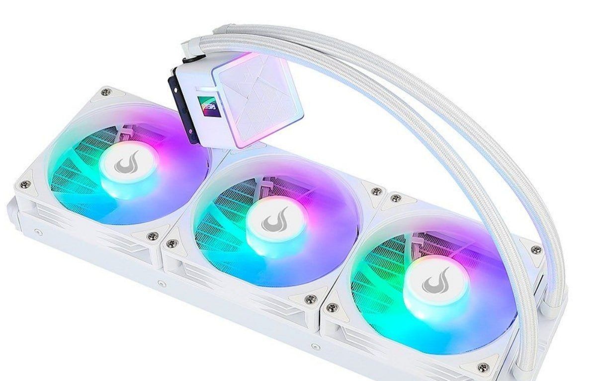 Water Cooler Gamer Rise Mode Frost, ARGB Rainbow, 360mm, AMD e Intel, Branco - RM-WCF-04-RBW