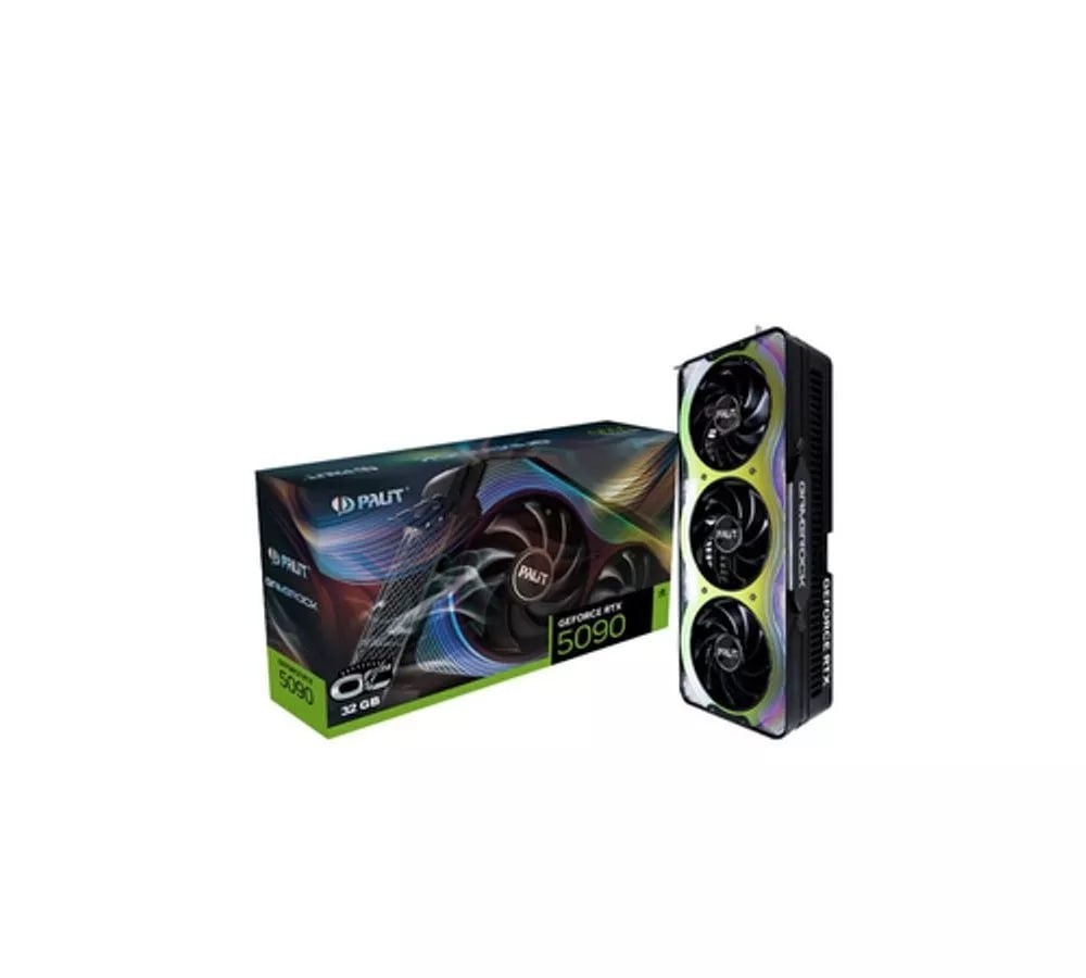 Placa de Video GeForce NVIDIA PALIT RTX5090 32GB GAMEROCK OC GDDR7 NE75090S19R5-GB2020G