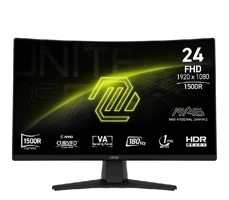 Monitor Gamer MSI MAG 242C, 23.6, Full HD, 180Hz - 9S6-3BC31T-004