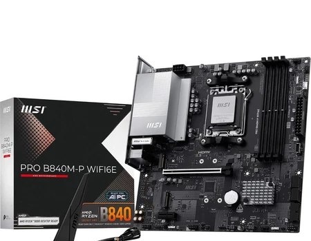 Placa Mae Msi Pro B840m-P Wifi6e Amd Ryzen Am5 Ddr5 Matx M.2 Nvme Hdmi - B840m-P