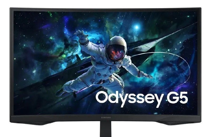 Monitor Gamer Samsung Odyssey G5, 27 , Qhd, 165hz Cor Preto