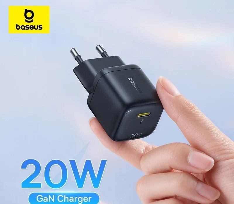 Baseus usb tipo c carregador 20w portátil usb c carregador suporte tipo c pd carregamento rápido para iphone 15 14 13 12 pro max 11x8 plus
