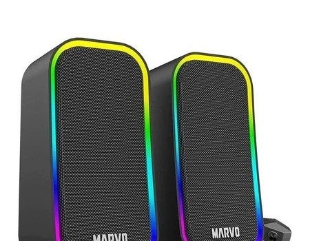 Caixa de Som Marvo SG-285, RGB, 3W RMS, Preta, SG-285-BK