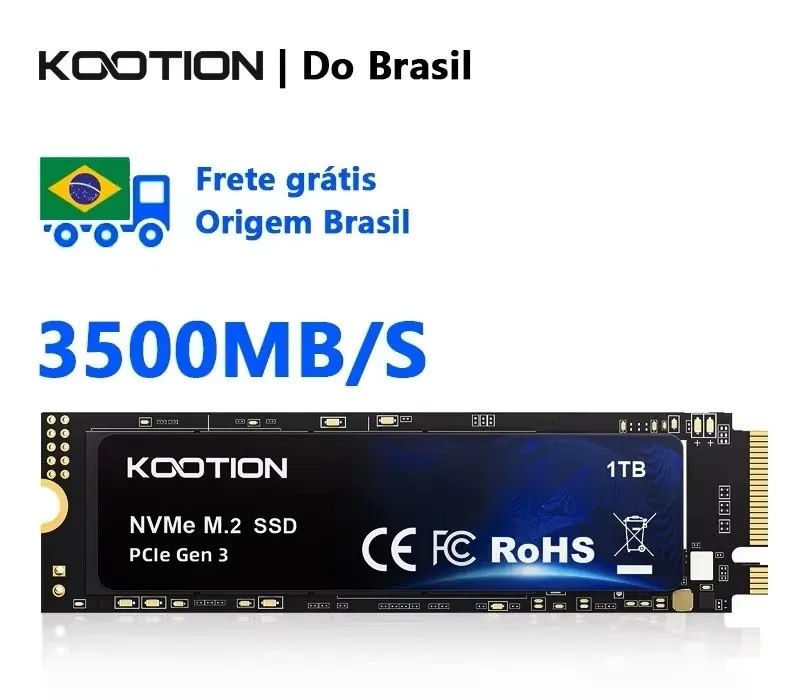Ssd Nvme Kootion 1Tb 3500mbps