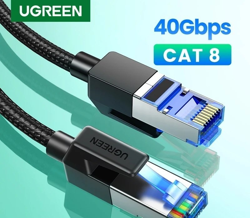 Cabo de Rede Ugreen CAT 8 rj45 ethernet 40gbps 2000mhz 5 Metros