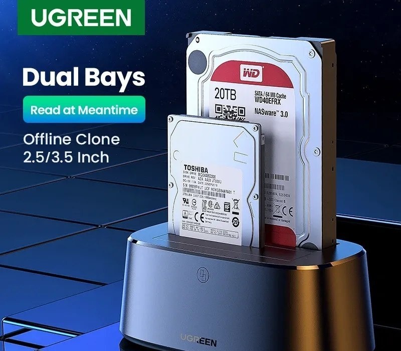 Dock Ugreen para HD 2.53.5 USB 2.0