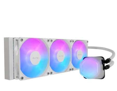 Water Cooler 360mm Cooler Master Elite Liquid Branco ARGB ELW-D36M-A21DA-RW CPU Intel AMD