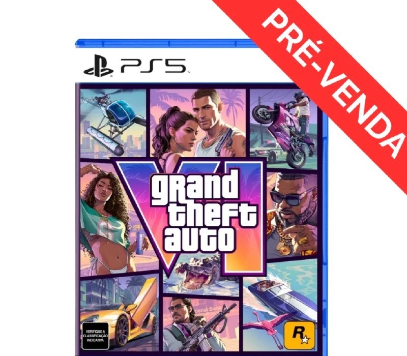 GTA 6 Jogo Grand Theft Auto VI Edição Standard - PS5 PRÉ-VENDA