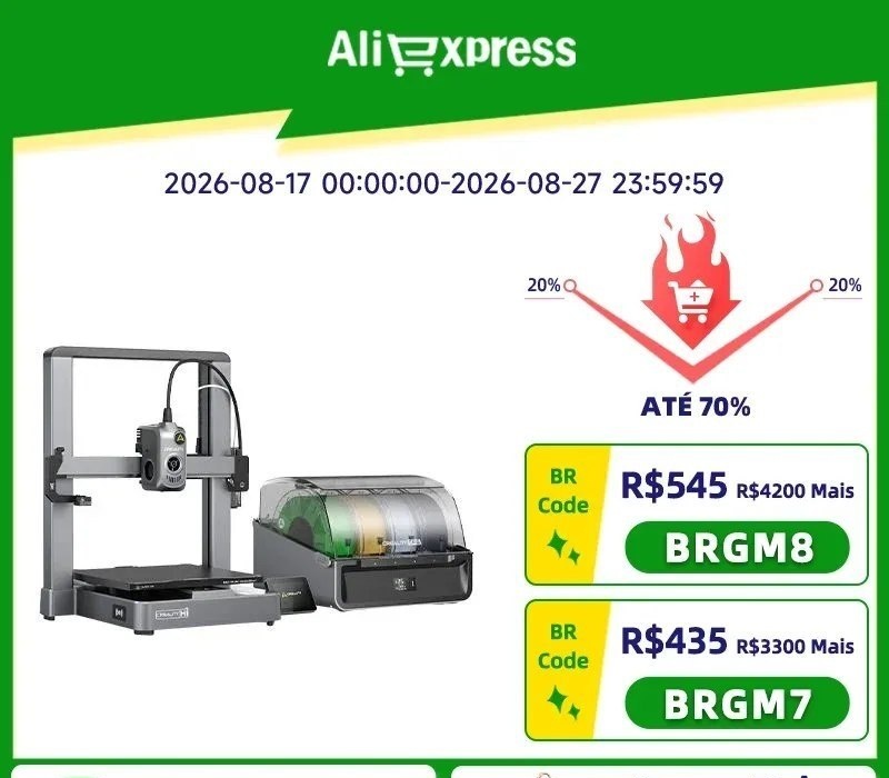 Creality Hi Impressora 3D com leitura de filamento RFID CFS multicolorido Detecção de filamento totalmente automatizada 500 mms Nivelamento automático