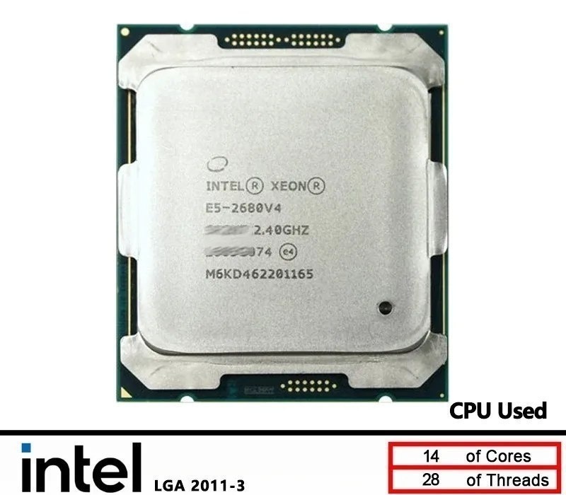 Xeon E5 2680v4 2680 v4 x99 Processador CPU
