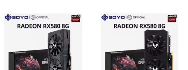 Aliexpress - Placa de Vídeo  RX 580  8GB 8Pin  RX580 SOYO