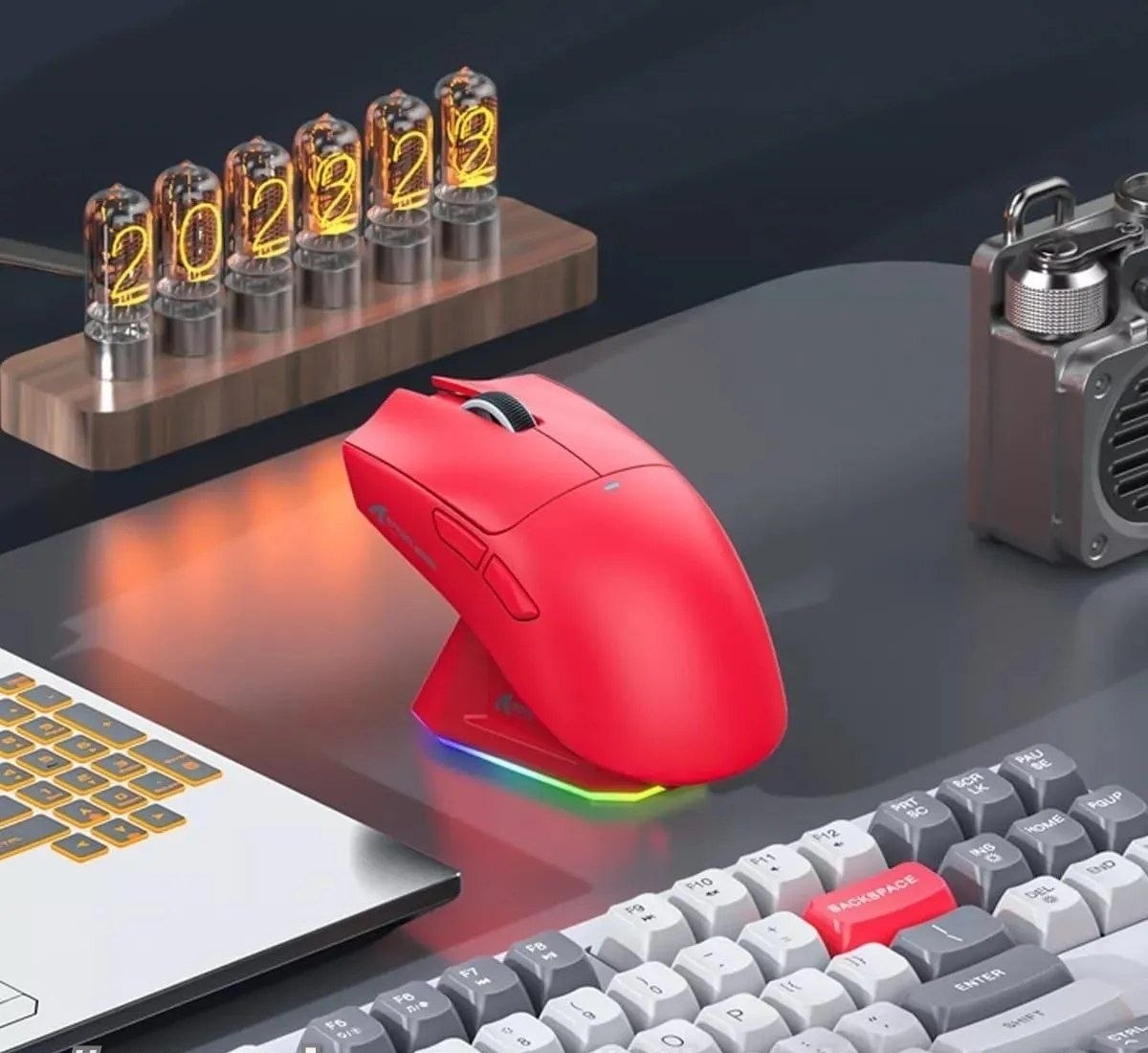Internacional Mouse Gamer Sem Fio Attack Shark x11 Com Base