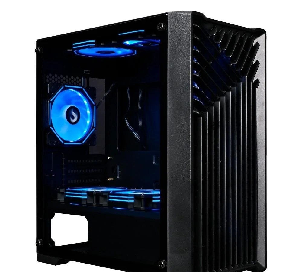 Gabinete Gamer Rise Mode x1, Mid Tower, ATX, Lateral em Vidro Temperado, Sem FANs, Preto - RM-X1-01-FB