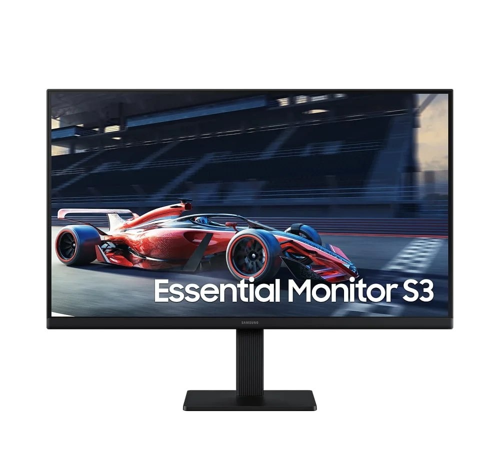 Monitor Gamer Samsung 24 Essential S3, Full HD, 100Hz, 5ms, HDMI, VGA, Preto - Ls24d300galmzd