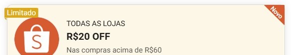NOVO CUPOM SHOPEE