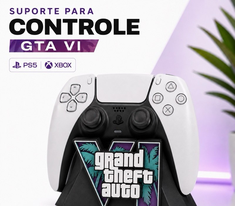 Suporte Gta Vi para Controle Ps5 DualSense ou Xbox Series XS
