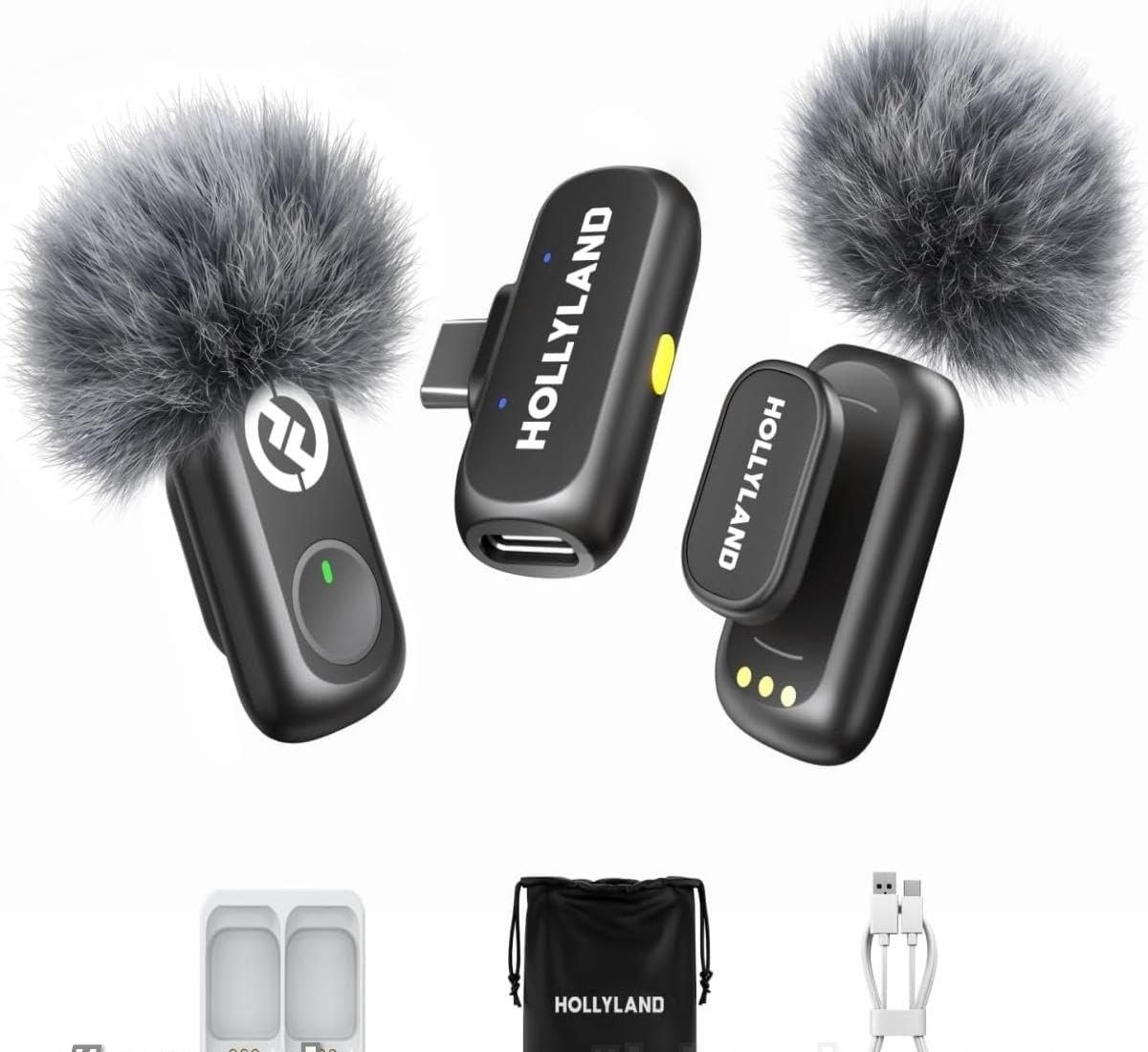Hollyland LARK A1 Mini Duo USB-C  Microfone Sem Fio Mini