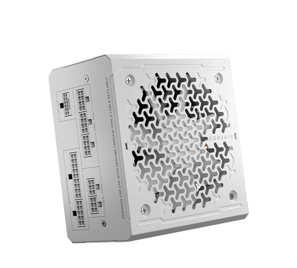 Fonte CORSAIR RMe Series RM850e 2025, 850W, Full Modular, Cybenetics Gold, ATX, Branco - CP-9020293-BR rm850w