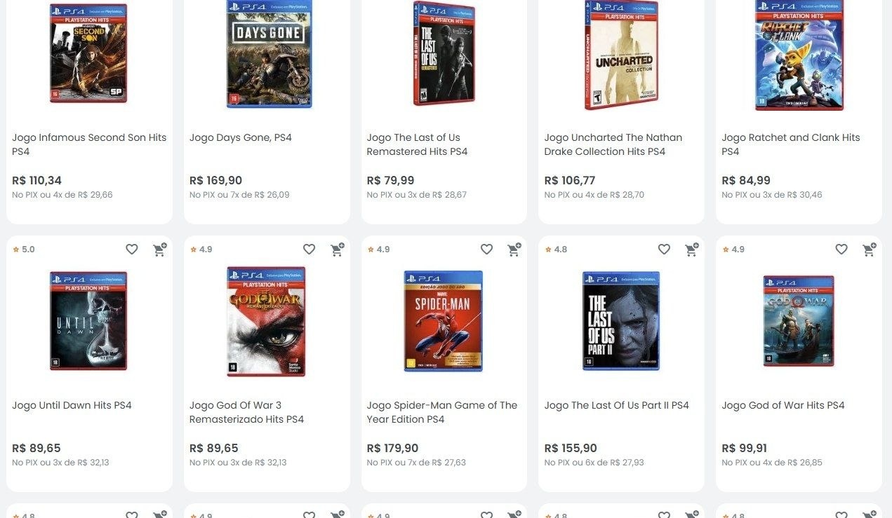 Novo Cupom Kabum em Jogos PS4 e PS5