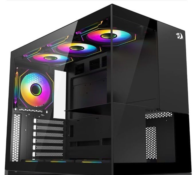 Amazon  Gamer Place - Gabinete Gamer Redragon Eternal Preto Sem Fans CA-612B