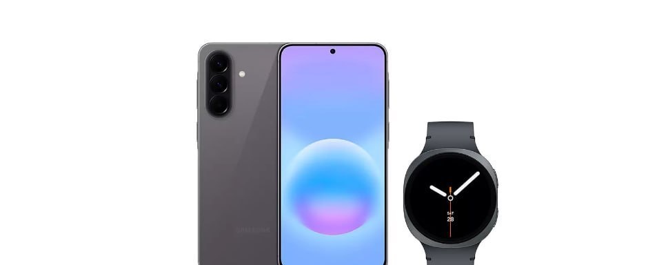 Galaxy A57 5G 128Gb - Cinza  Galaxy Watch8 Bt 44mm - Grafite