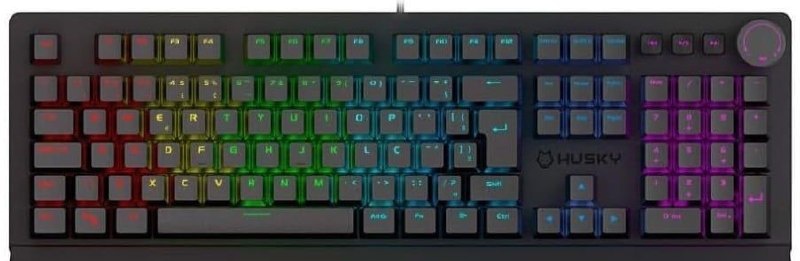 Amazon  Kabum - Teclado Mecânico Gamer Husky Anchorage Full Size, RGB, Switch Gateron EF Red, ABNT2, Preto - HTG200PTVR