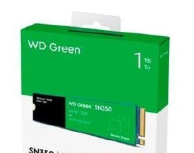 MercadoLivre - Ssd 1TB Western Digital Green Sn350 Nvme, Gen3, M.2 2280  1 TB - Verde Escuro