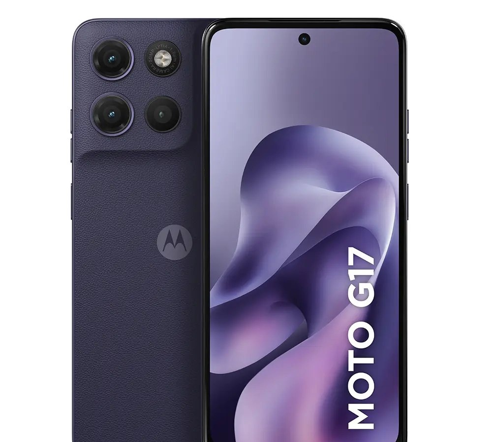 Smartphone Motorola Moto G17 4GB RAM  8GB RAM Boost, Camera 50mp Sony Lytia 600, Tela Fhd 60hz, Bateria 5200 Mah - Roxo