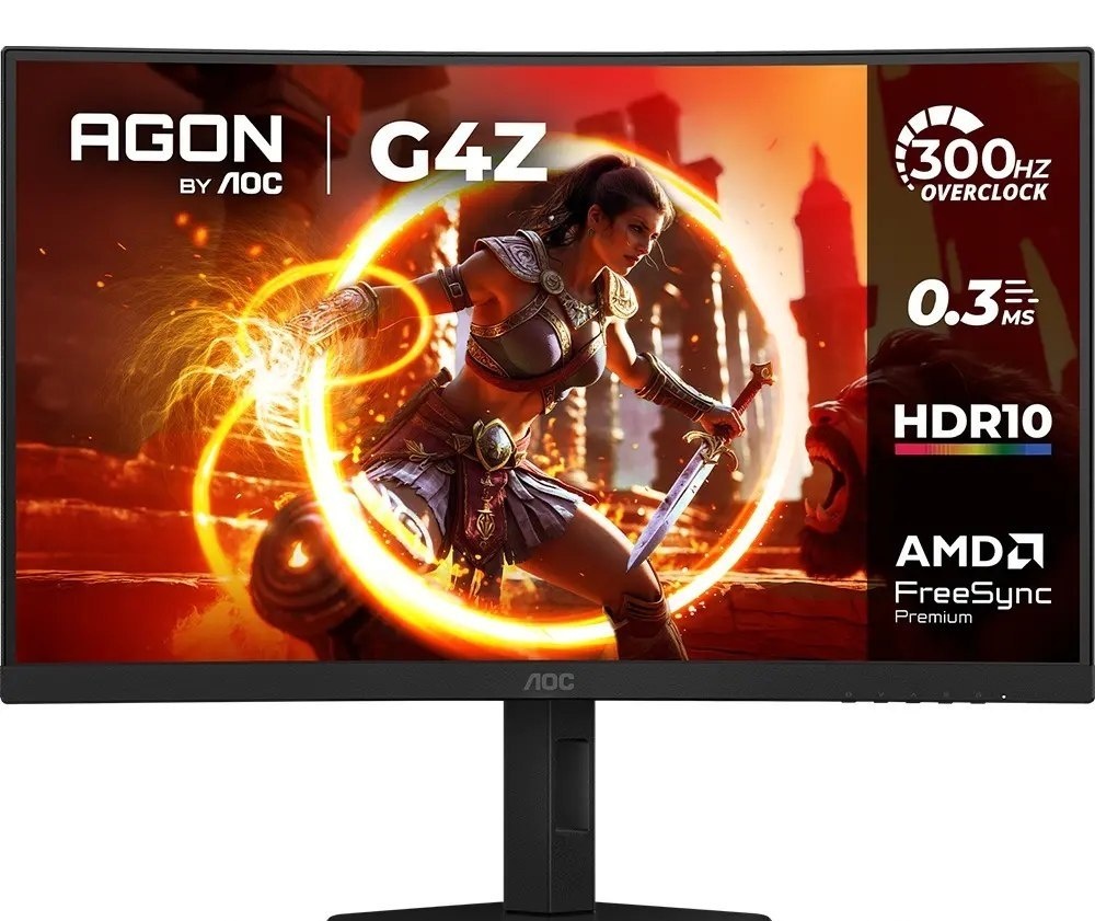 Monitor Gamer Curvo AOC AGON G4Z 27 300Hz 0,3ms HDR10 Base Ajustável C27G4ZP