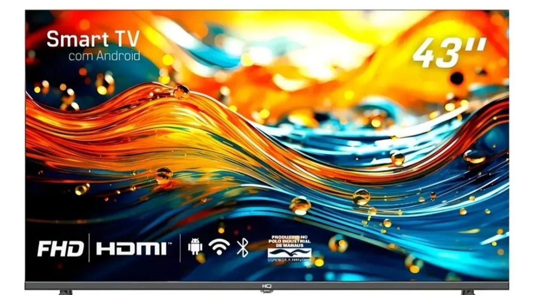 Smart Tv Led Hq 43 Full Hd Design Slim Android Wi-fi