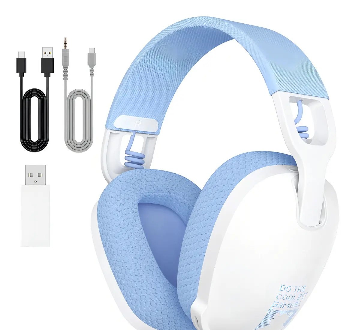 Headset Gamer Onikuma B2 Fone Tipo G435 Bt-5.3 Ps5 Ps4 Pc Cor Branco