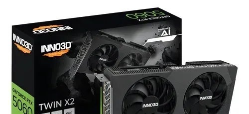 Placa de Vídeo INNO3D GeForce RTX 5060 Twin X2 8GB GDDR7 128-bit  RTX5060
