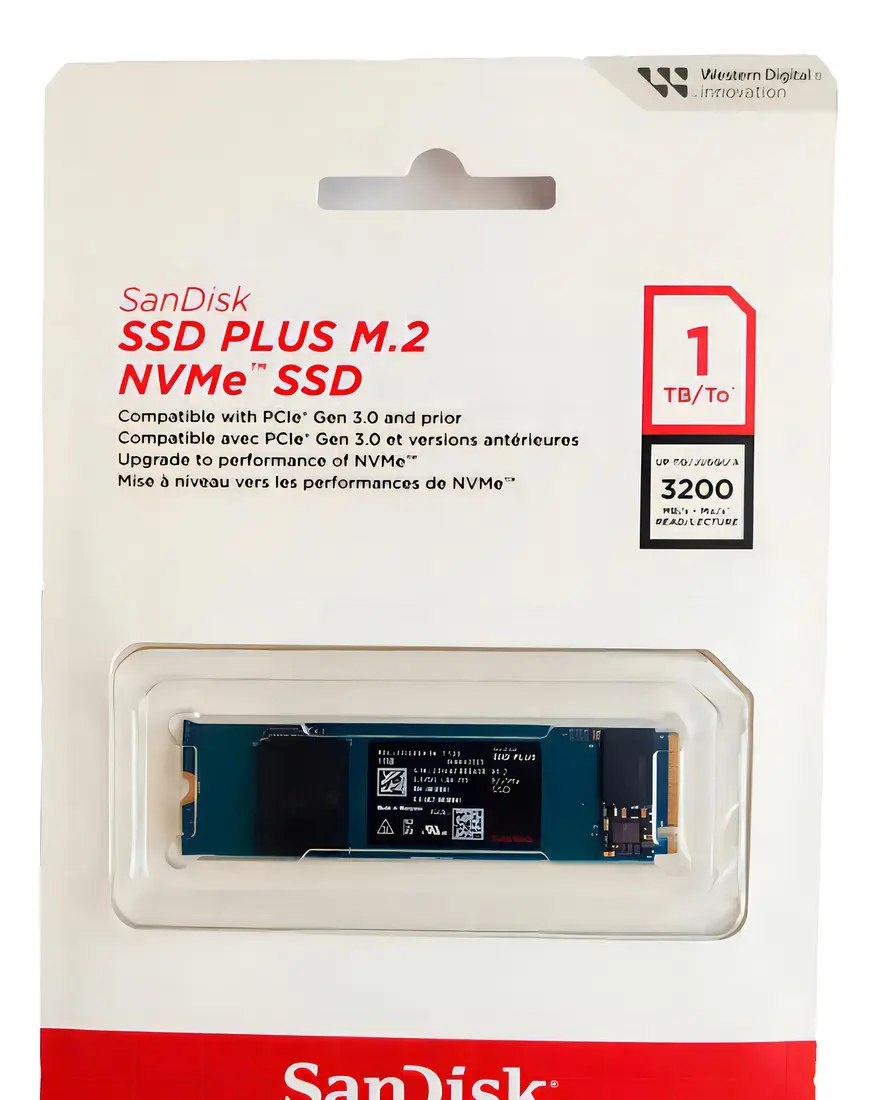 Ssd M.2 1tb Sandisk Plus Nvme 2280