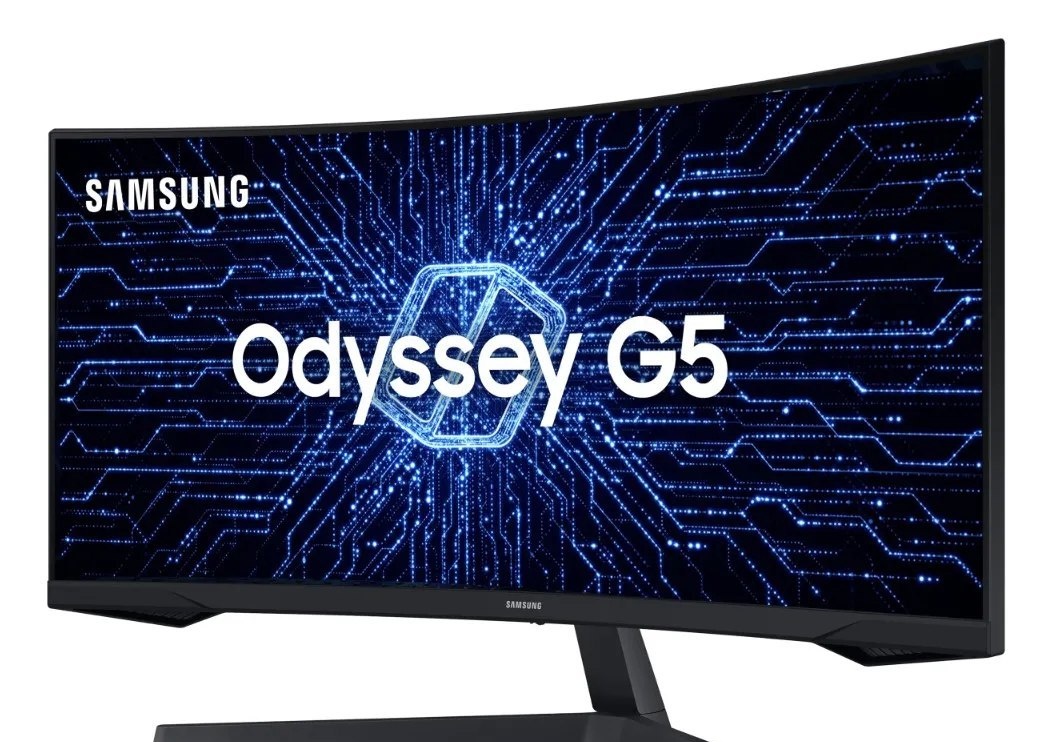 Monitor Gamer Curvo Samsung Odyssey 34 G5 165 Hz 1ms Ultrawide Preto