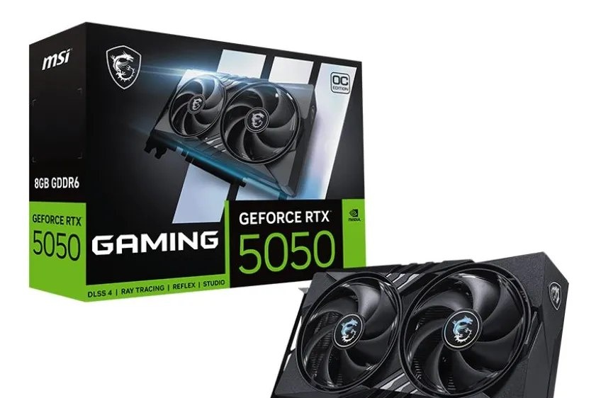 RTX 5050 Placa De Vídeo Msi Nvidia Geforce RTX5050 Gaming Oc 8g