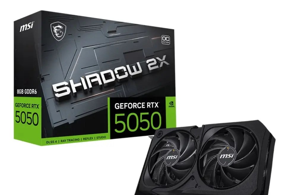 RTX 5050 Placa de vídeo Geforce RTX5050 8GB Msi Shadow 2x Oc