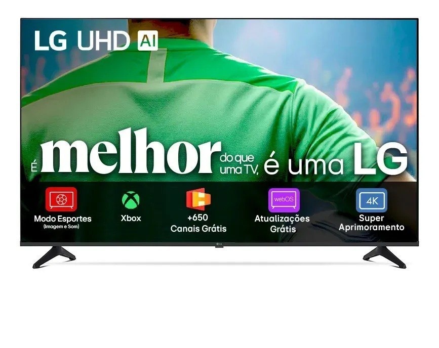 Smart Tv Lg Uhd Ai Ua75 50 polegadas Hdr10 Pro Processador α7 Ai Ger8 webOS 25