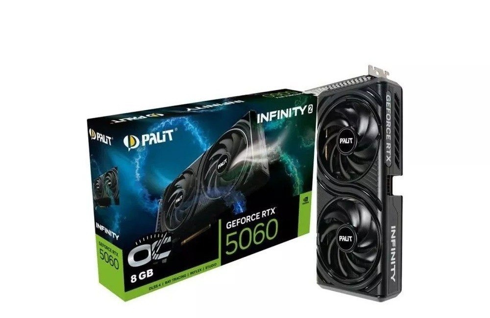 RTX 5060 Placa de Vídeo NVIDIA GeForce PALIT RTX5060 8GB INFINITY 2 OC GDDR7 - 0120111-01