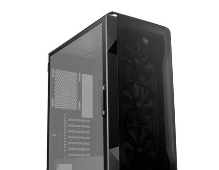 Gabinete Gamer Pichau Pouter 3 Lateral De Vidro Preto, PG-P03-BK
