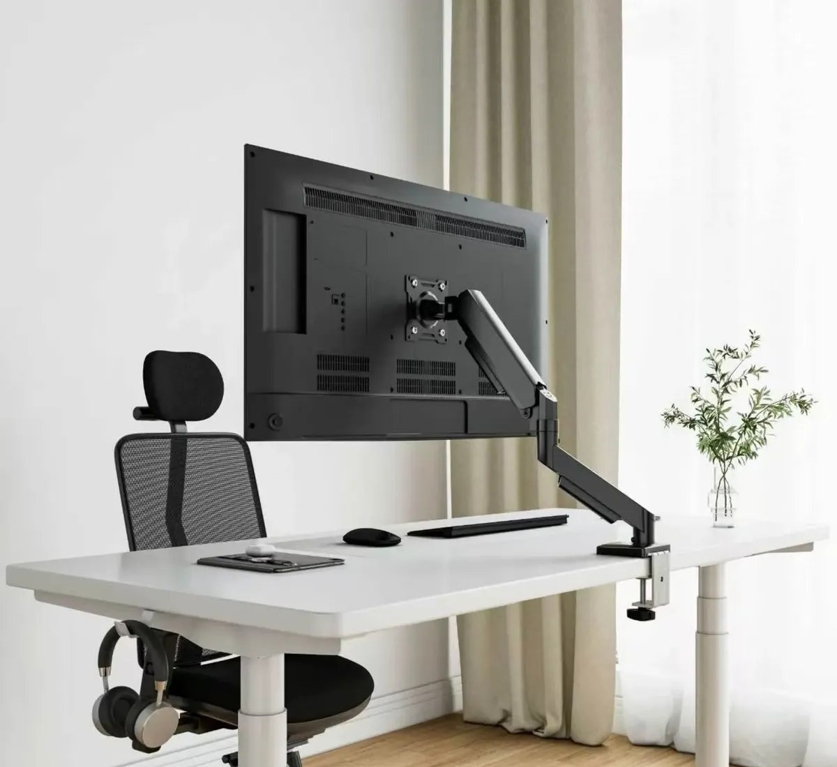 Suporte Para Monitores Articulado De Mesa Pistão A Gás 13-32